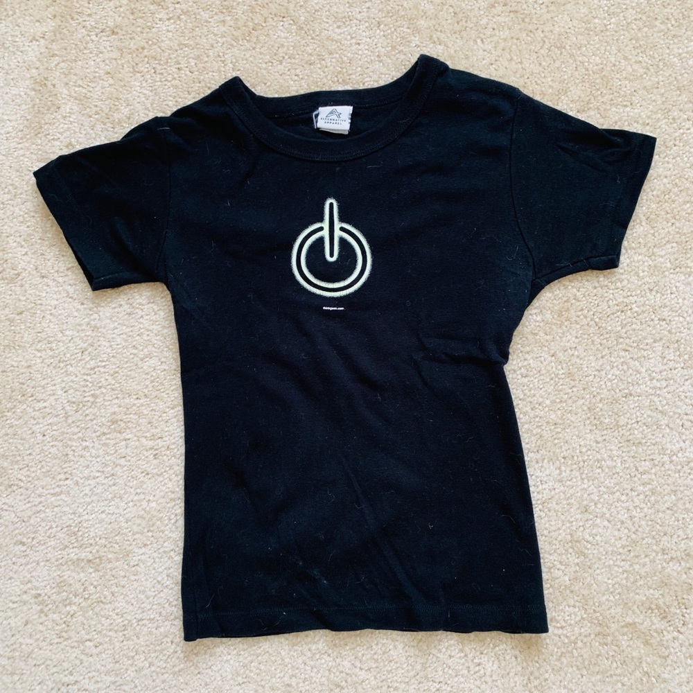 Glow in the Dark Power Symbol Baby Tee